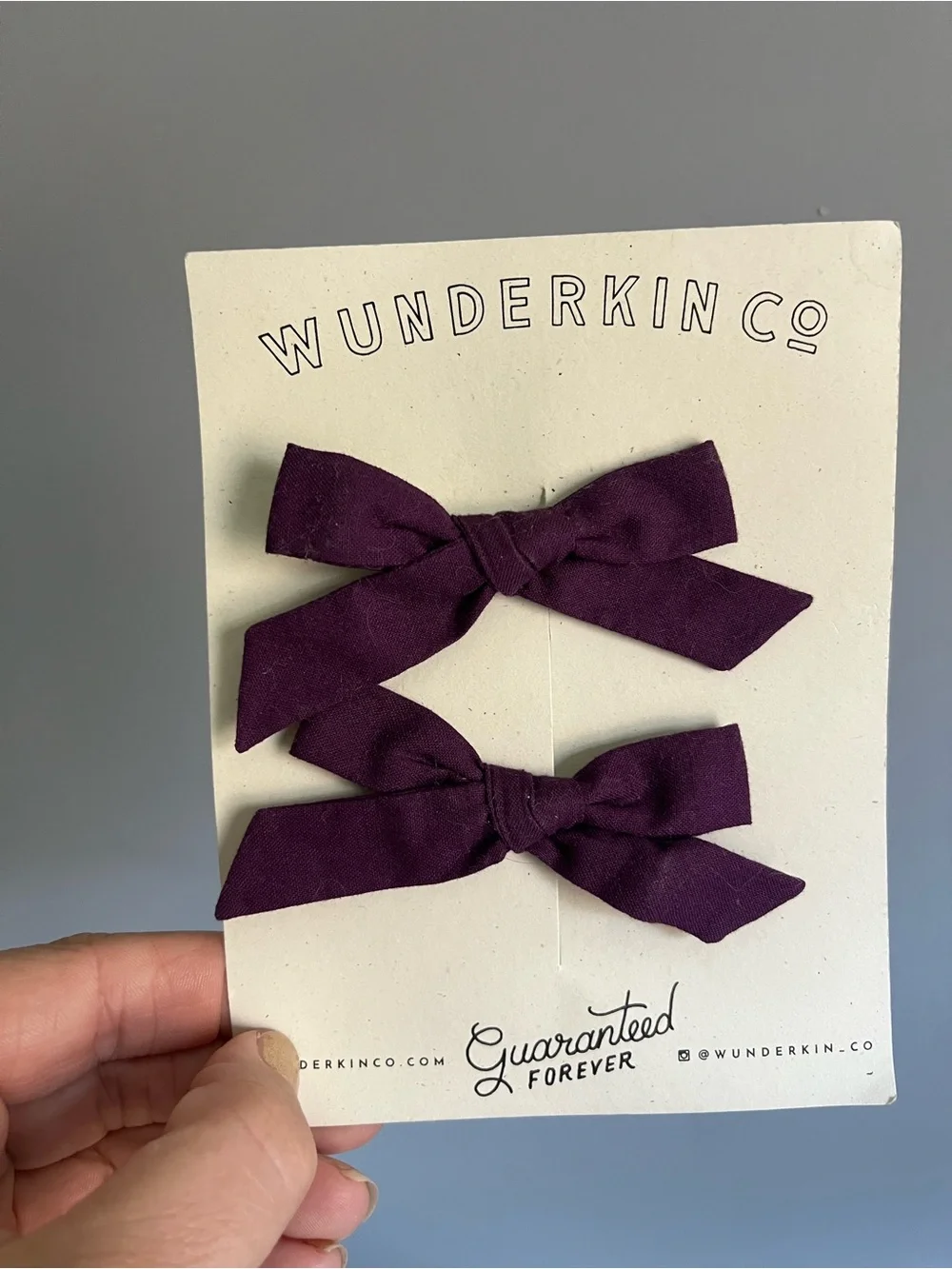 Three Sets of Wunderkin Bow Hair Clips